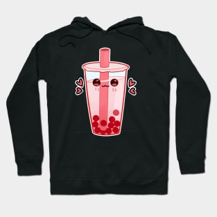 Kawaii pink bubble tea Hoodie